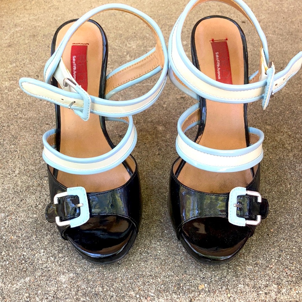 Saks Fifth Avenue Designer Heels red label